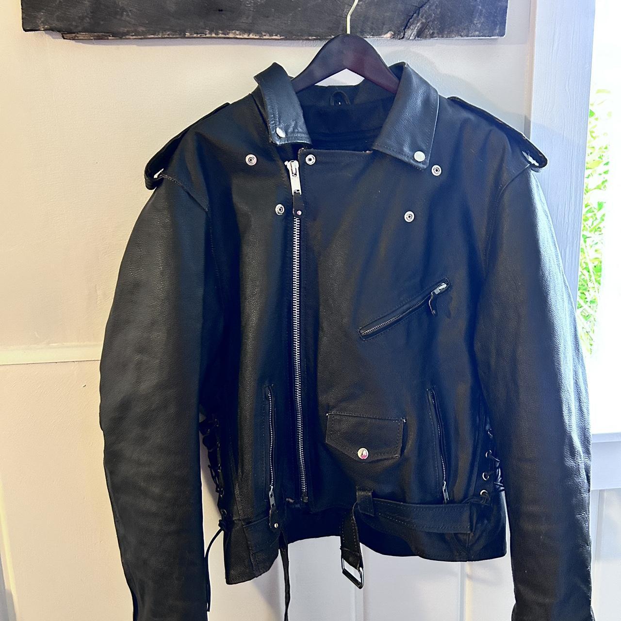 Leather jacket - Depop