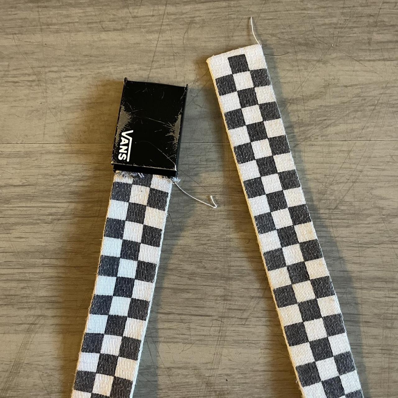 Checkered vans belt best sale