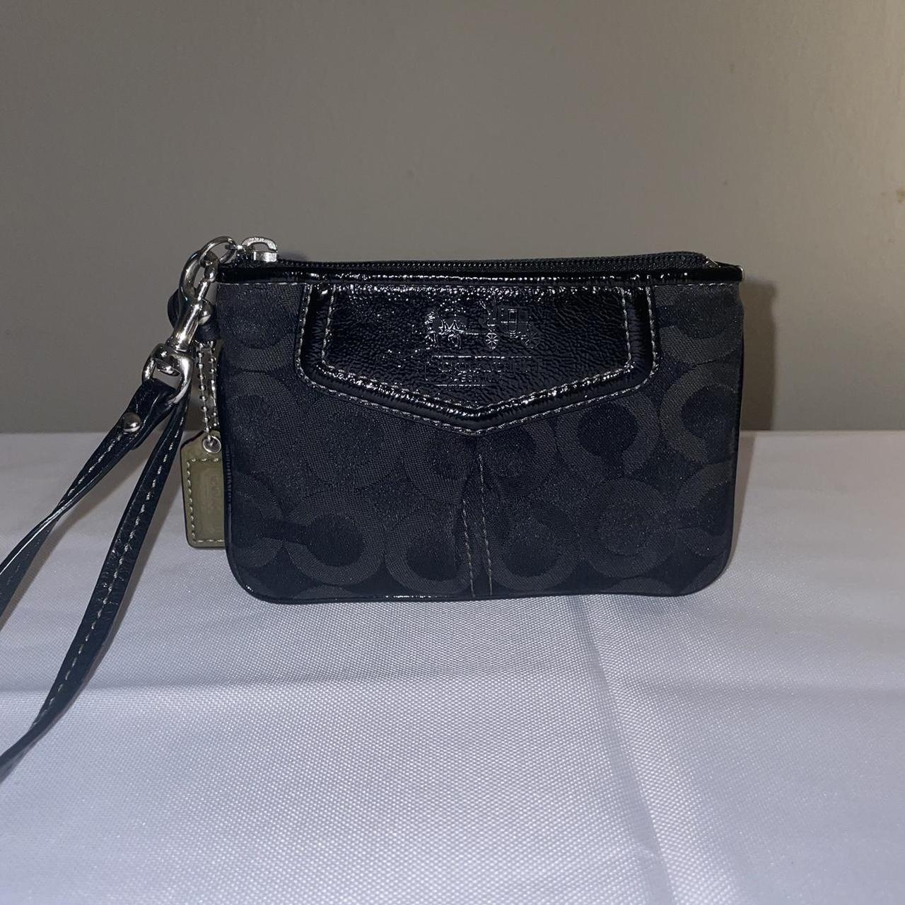 Black and discount silver coach wallet