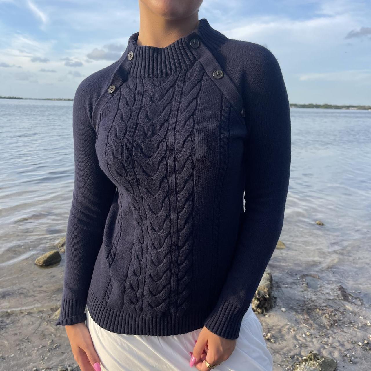 Talbots deals navy sweater