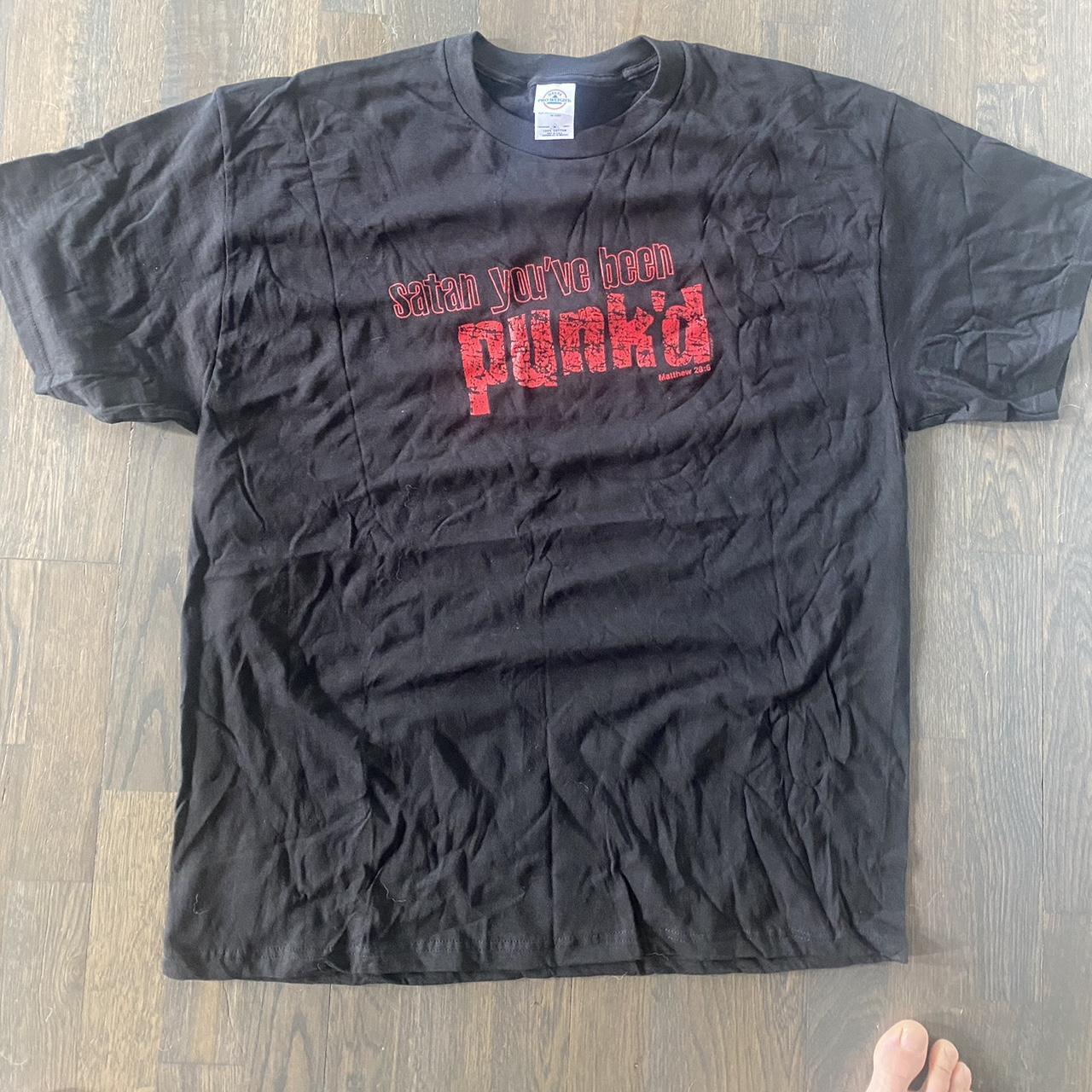 Vintage 90's Satan You've Been Punk'd MTV T-Shirt... - Depop