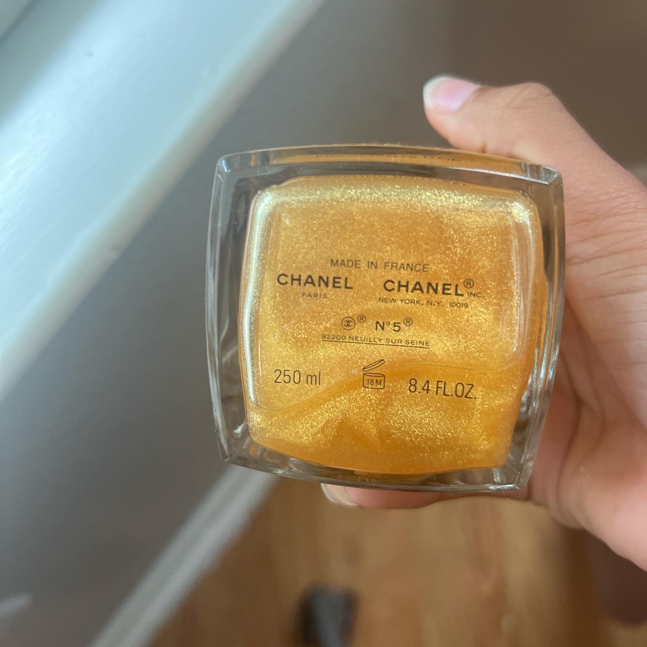 Chanel N5 Gold Fragments Sparkling Body Gel