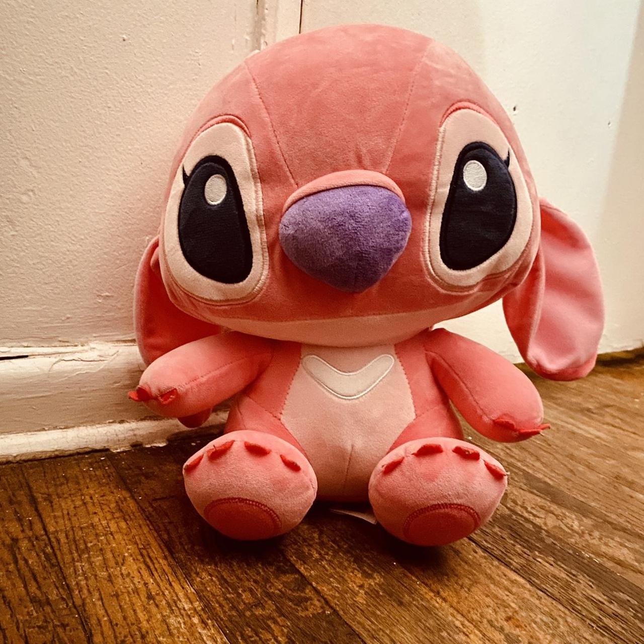 Pink stitch plushie! Super adorable and cute, medium - Depop