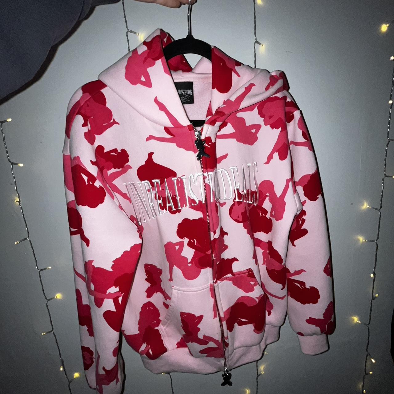 Named Collective Women's Pink Hoodie Depop