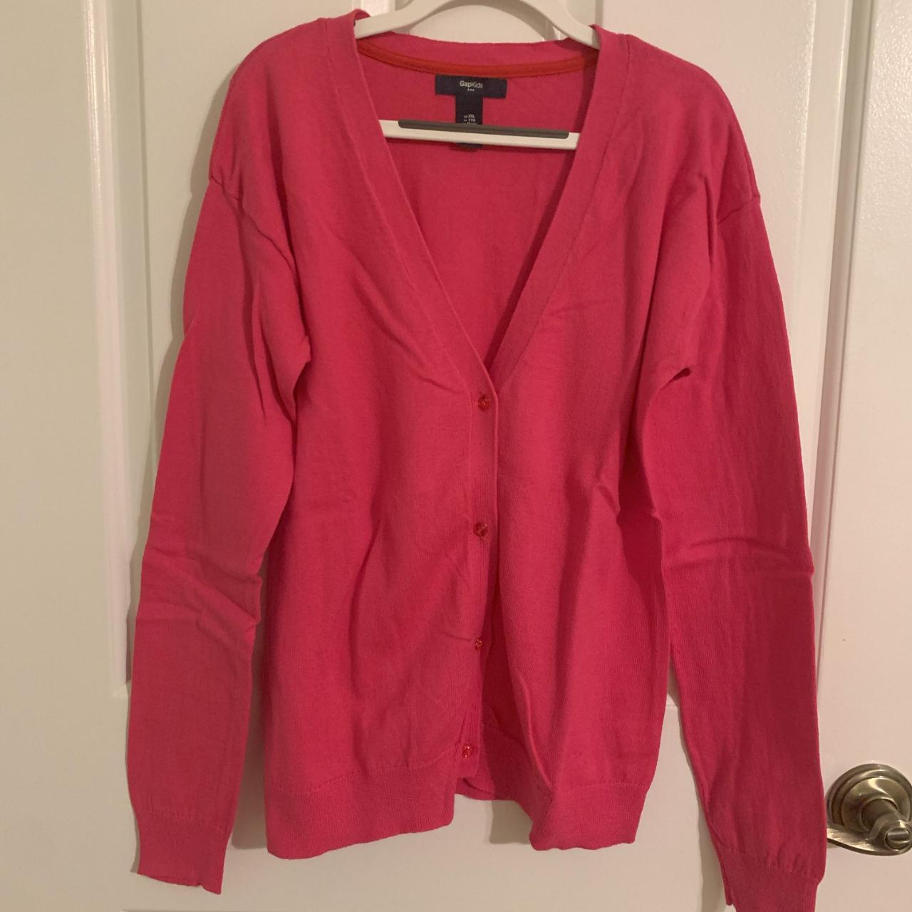 GAP Kids Hot Pink Sweater Hot Pink Buttondown... Depop