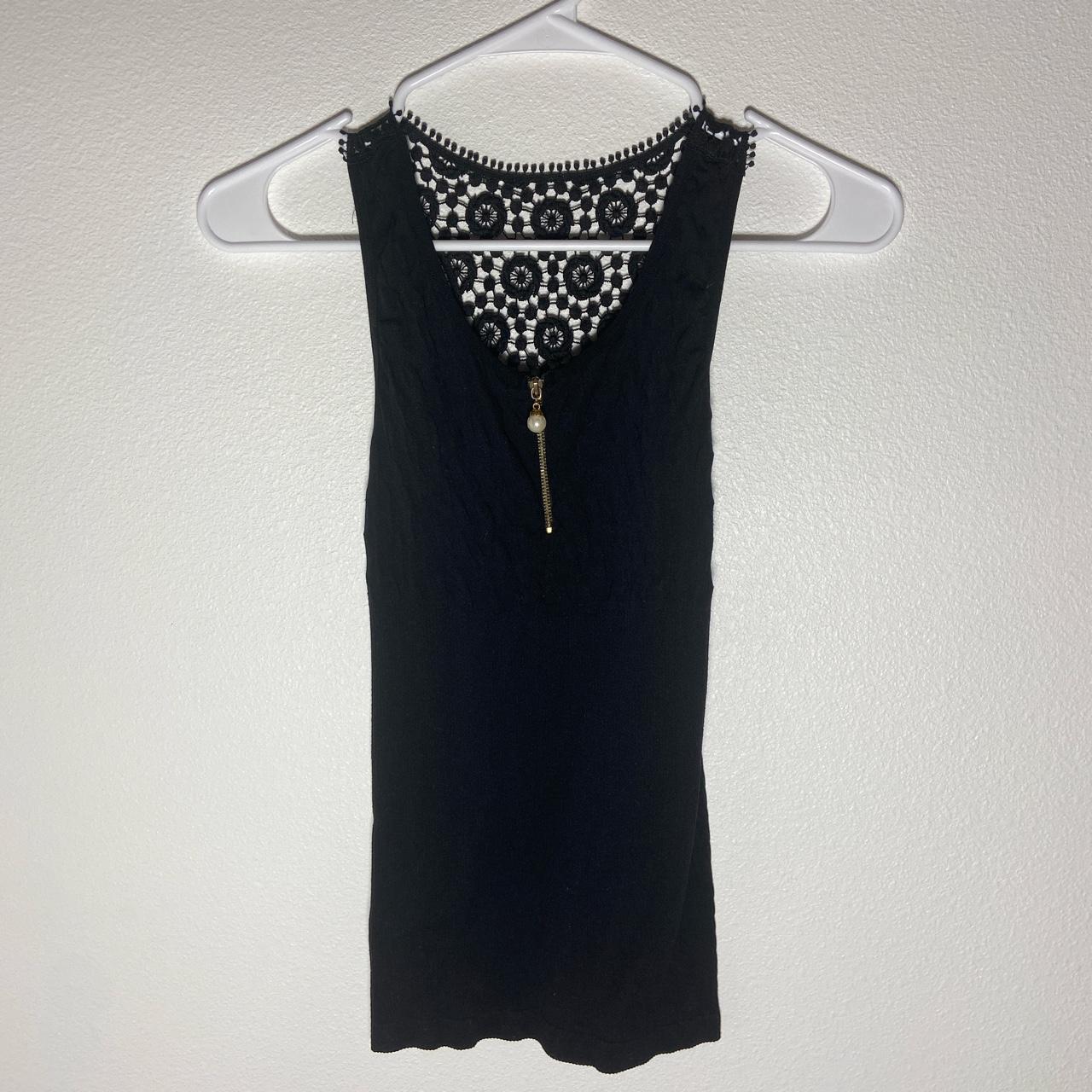 Tank top with lace details