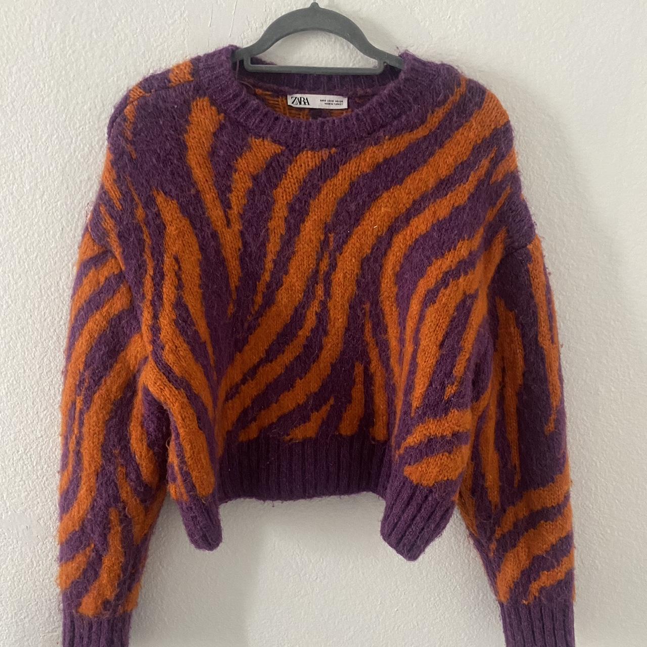 Orange and purple on sale sweater