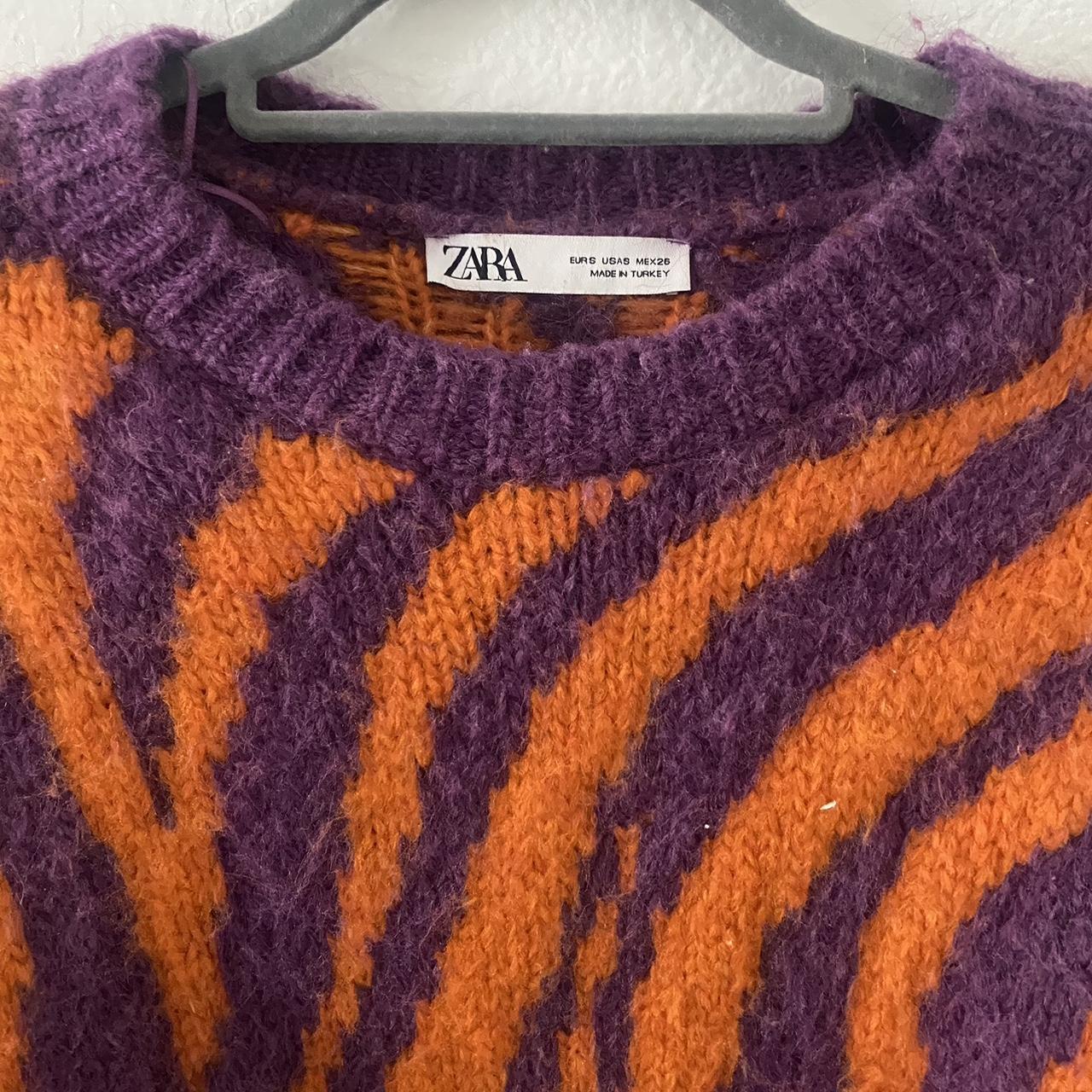 Orange and purple on sale sweater