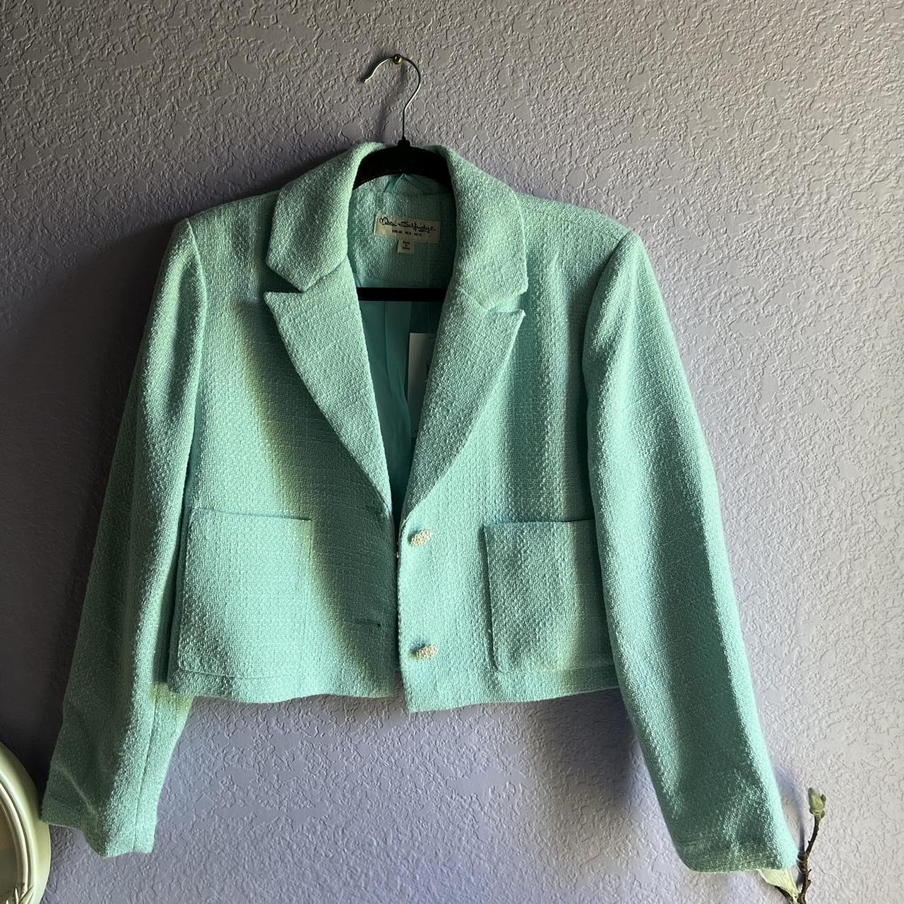 Miss Selfridge Boucle Cropped Blazer, size 8,