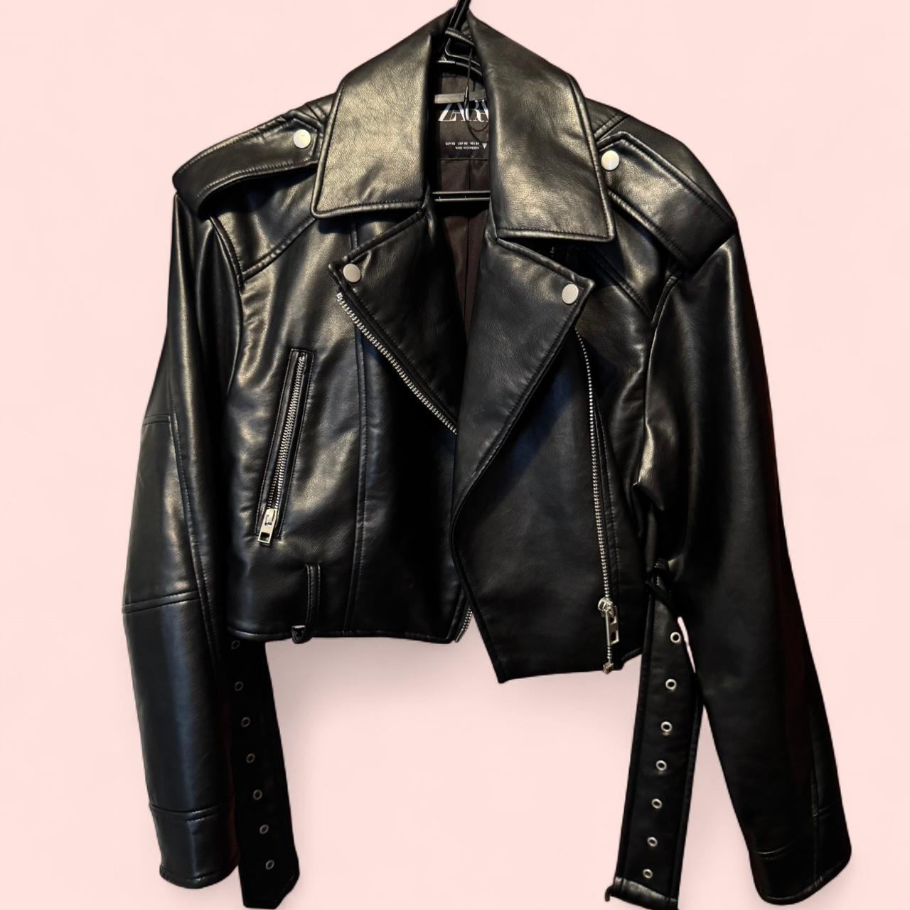 まぁ.♡さん専用★新品未使用★Faux leather crop jacket A'GEM/9 × .kom『 FANCY CLUB/ファンシークラブ』BIKE CROP