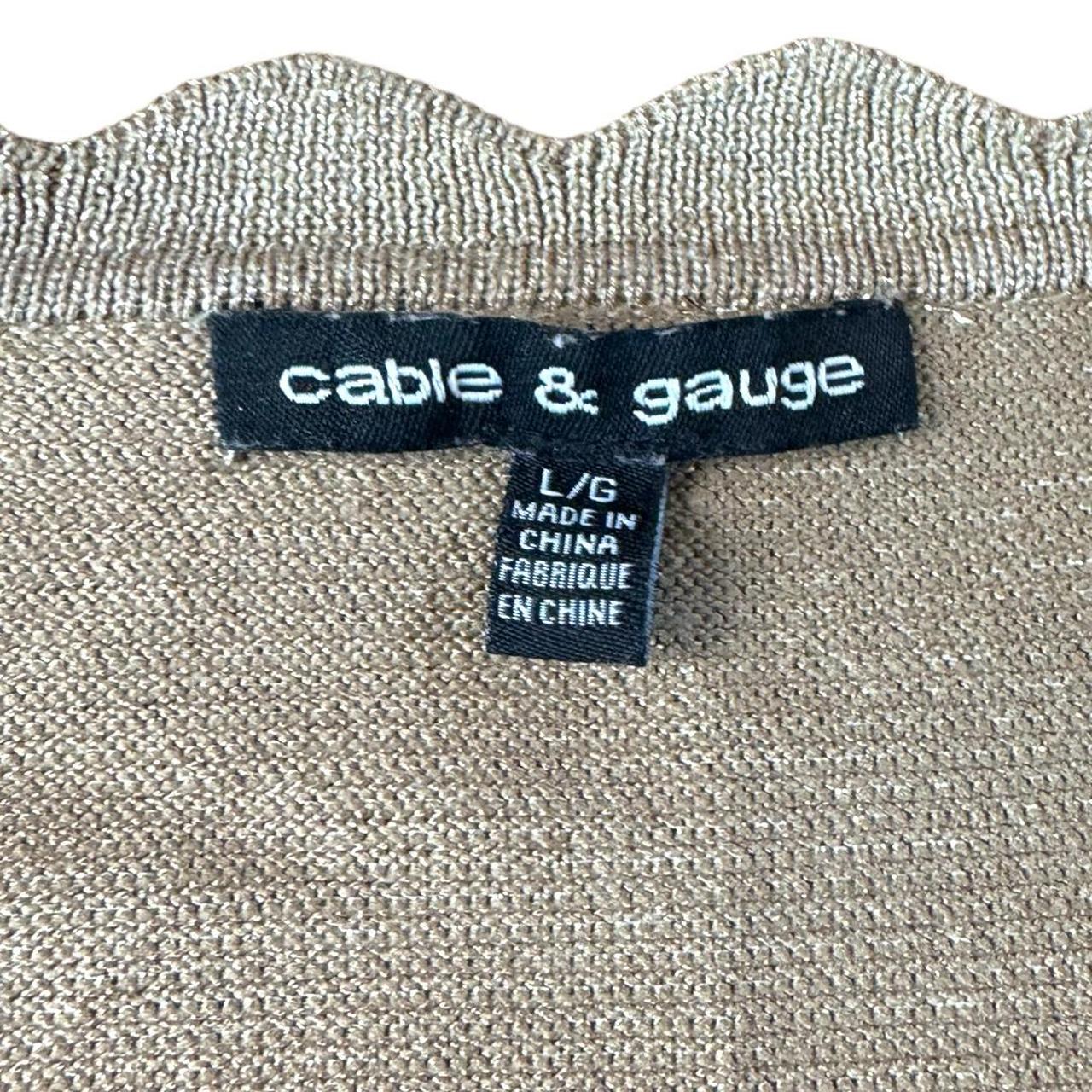 Cable and gauge scalloped edge sweater best sale