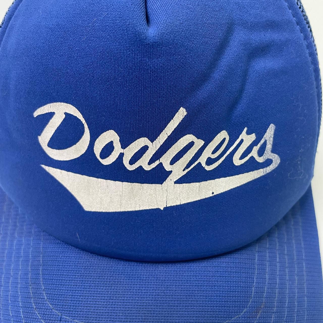 Dodgers vintage hat fits small good condition - Depop