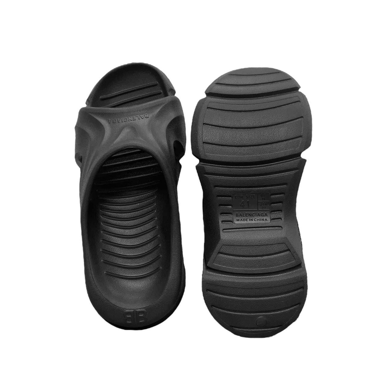 靴 Balenciaga Mold Slide Sandal 21SS Black Balenciaga Black Mold Slide Sandals Balenciaga
