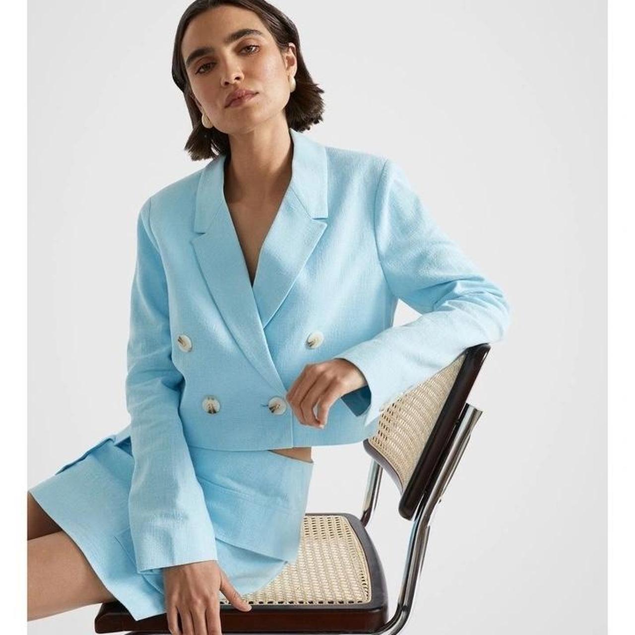 Seed Heritage Cropped Blazer Skirt *selling as Depop