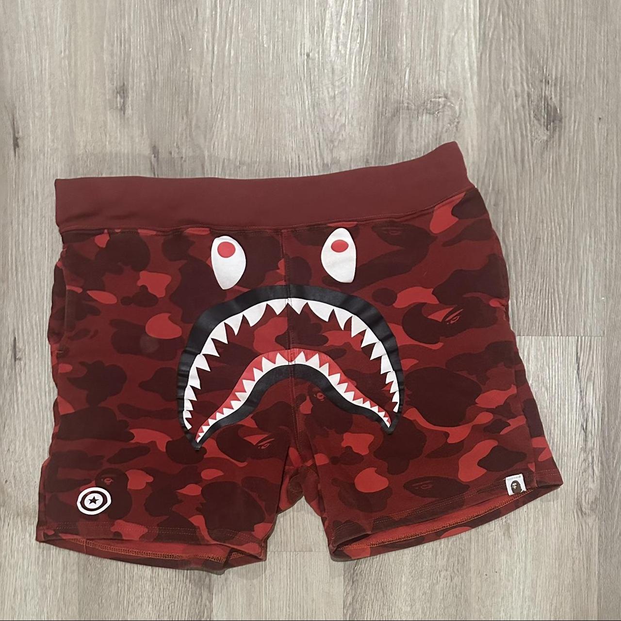 A Bathing Ape Authentic Shark Mouth Shorts Size: - Depop