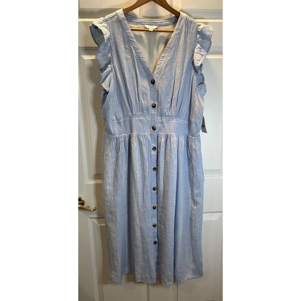 Time and tru top linen dress