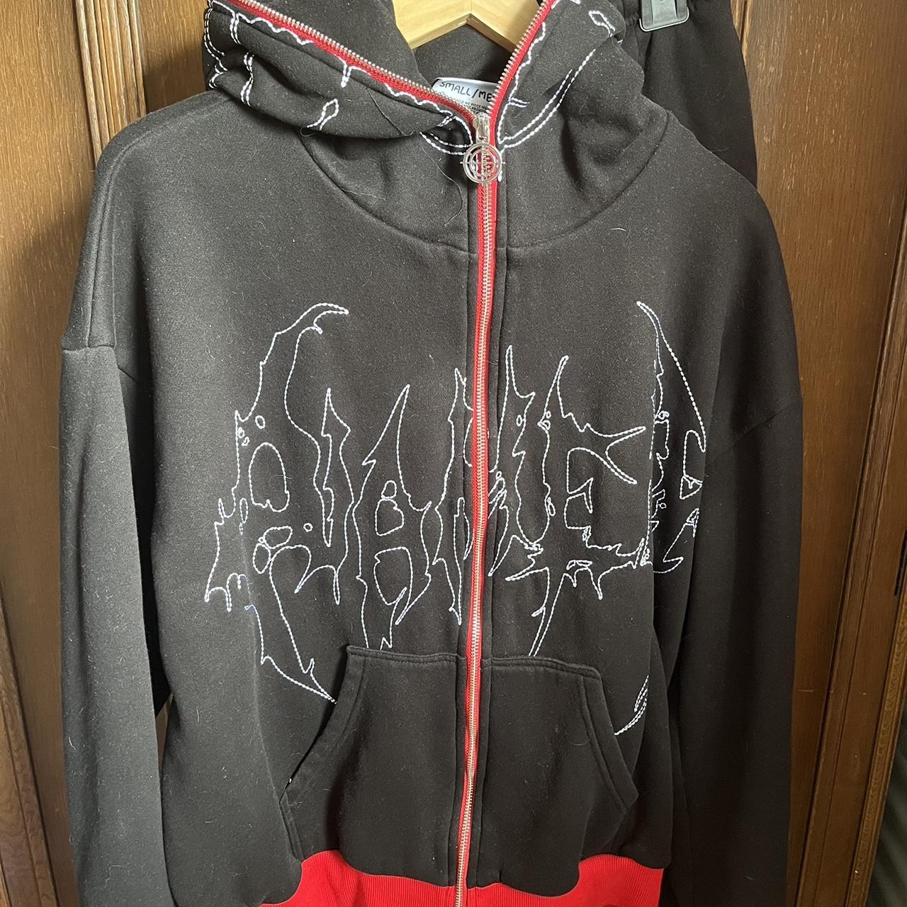 Named Collective Classified Zip Hoodie Black Depop