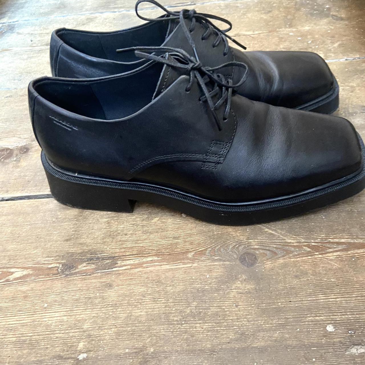 Black Vagabond Oxford shoes. Worn once. Excellent... - Depop