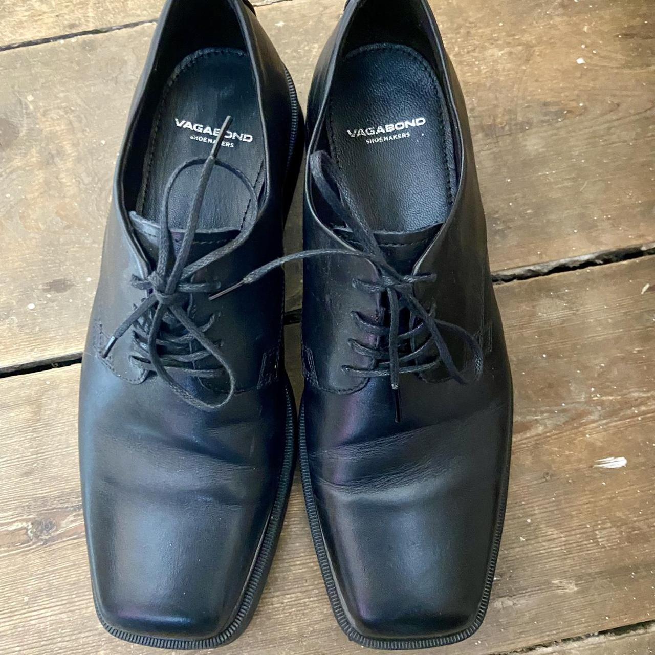 Black Vagabond Oxford shoes. Worn once. Excellent... - Depop