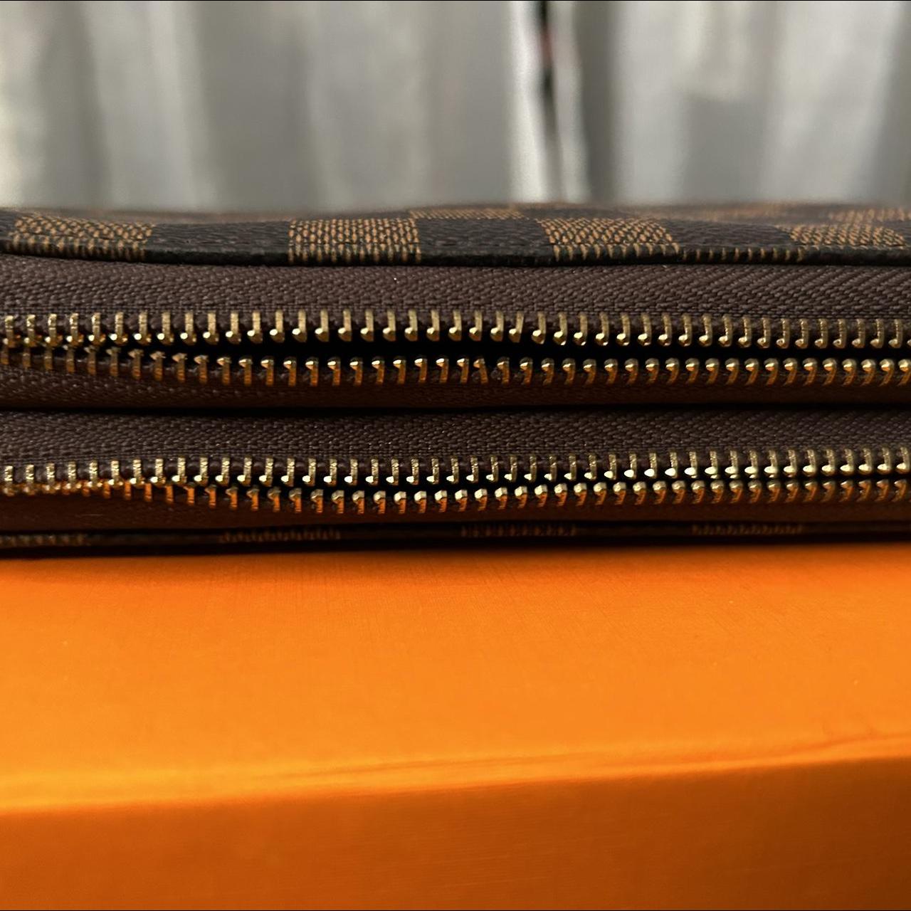 LV wallet slightly used clean checkered square - Depop