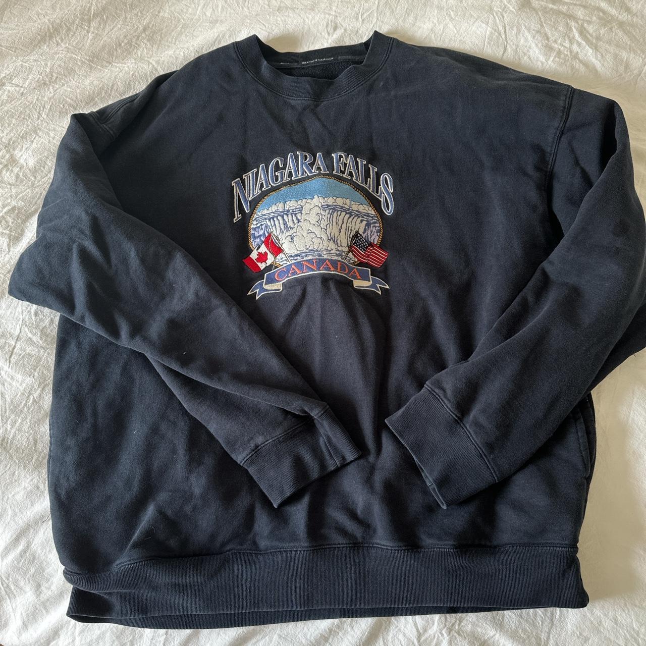 brandy melville niagra falls oversized crewneck... - Depop