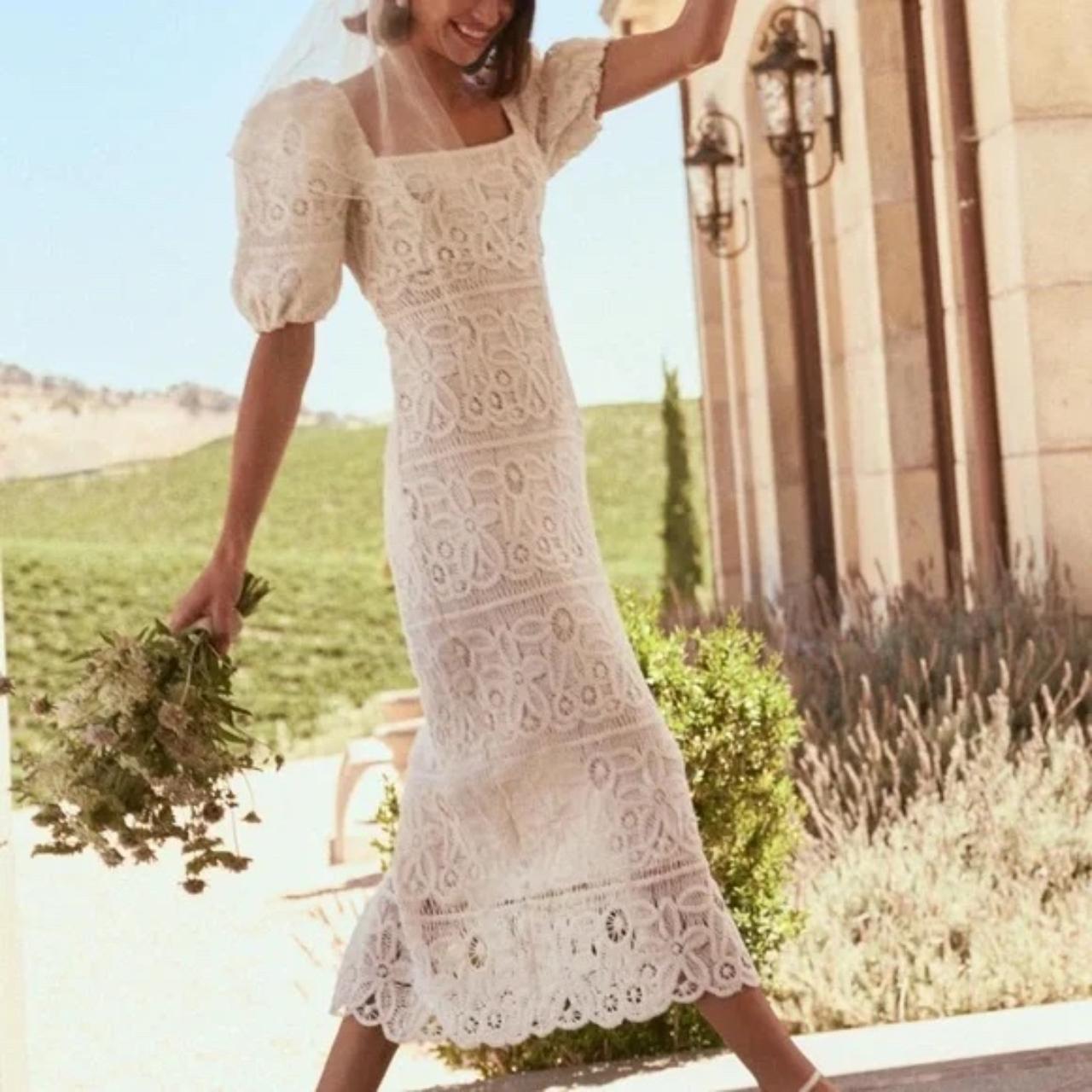 Saylor white lace discount dress