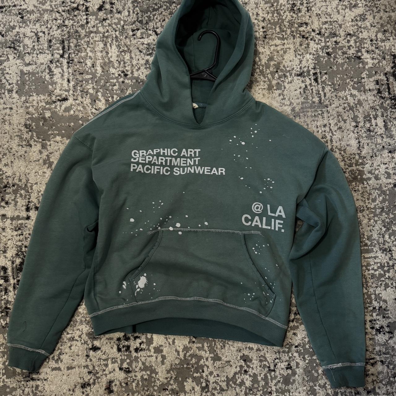 PacSun Men's Hoodie - Green - M – Pacsun 505 Broadway Hoodie Size Medium