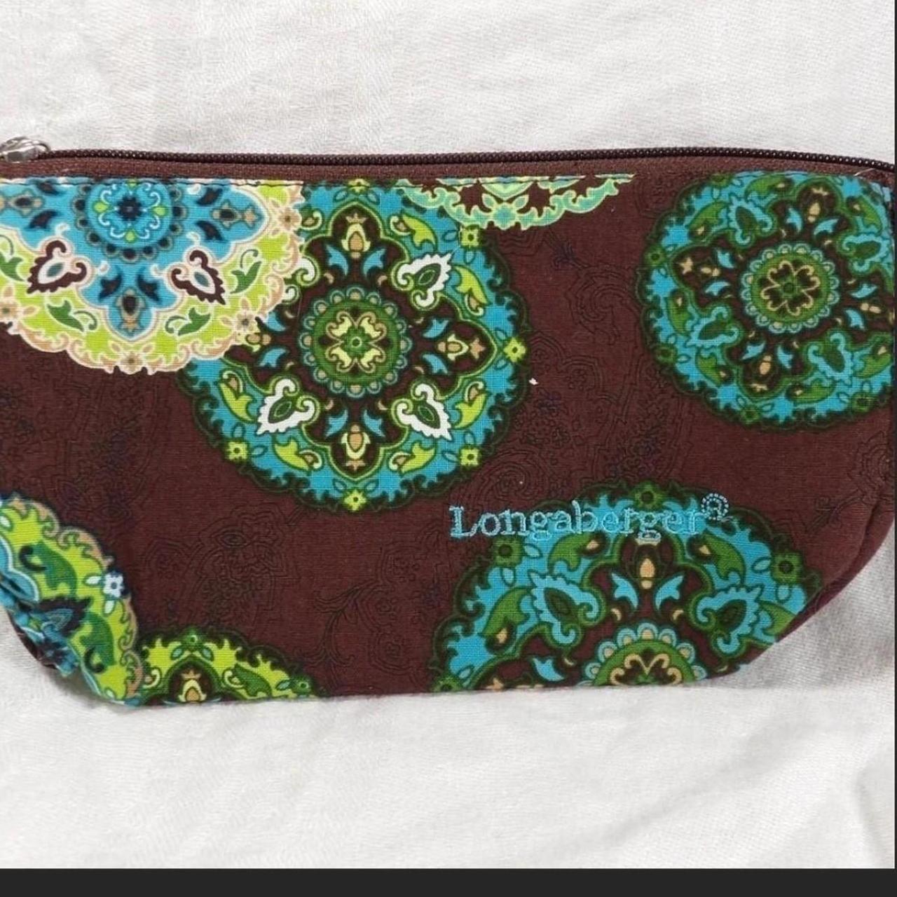 Longaberger Sisters Adorn Teal Blue/Brown/Green Depop