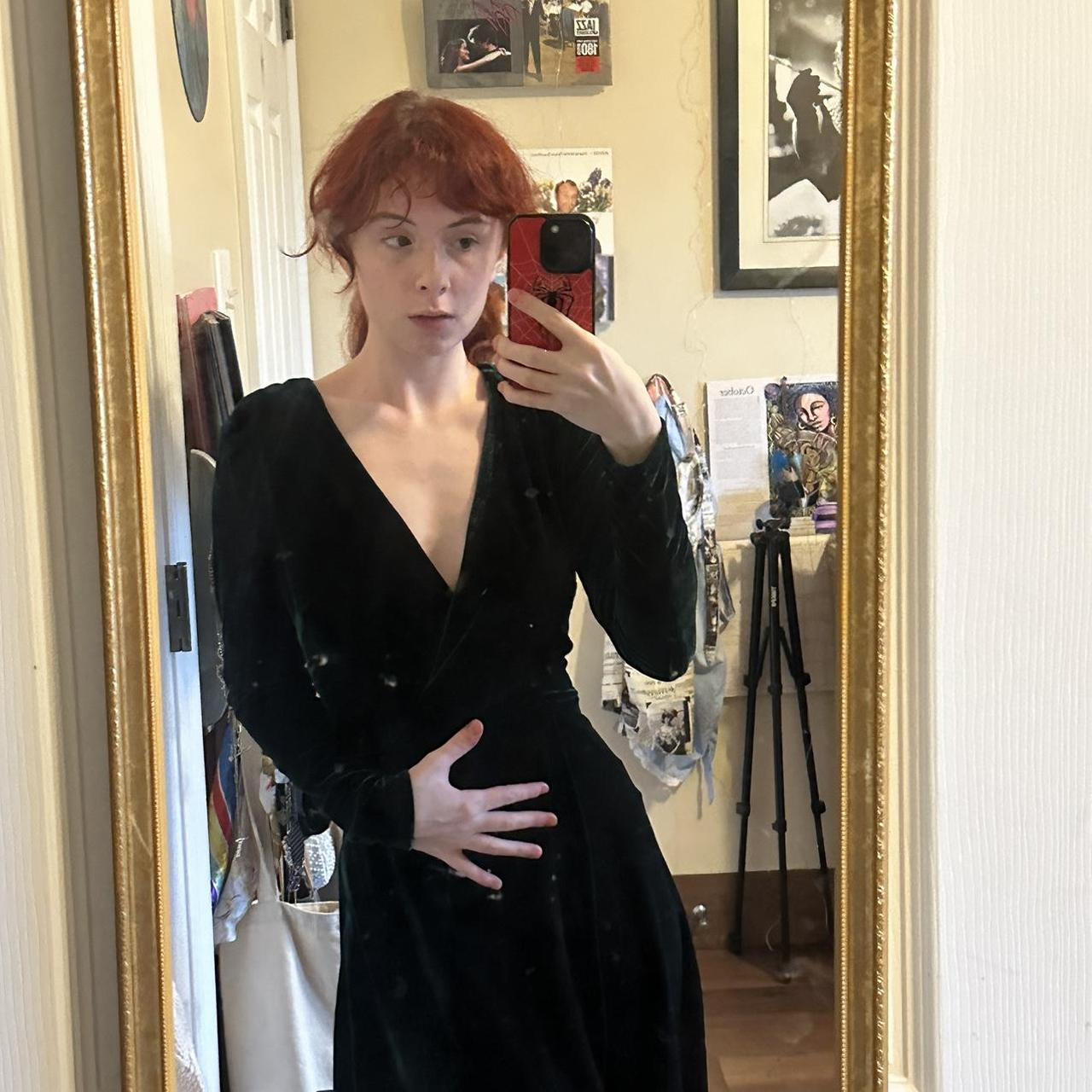 lulus green velvet dress