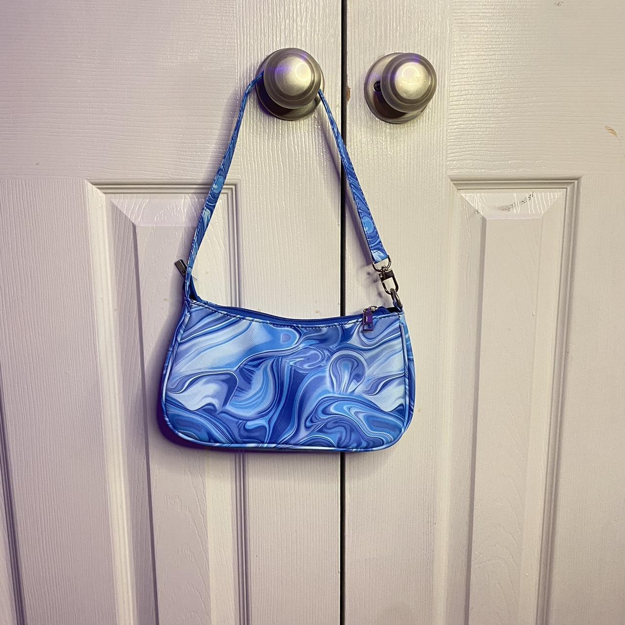 blue ombré handbag. Worn a couple of times but no... - Depop