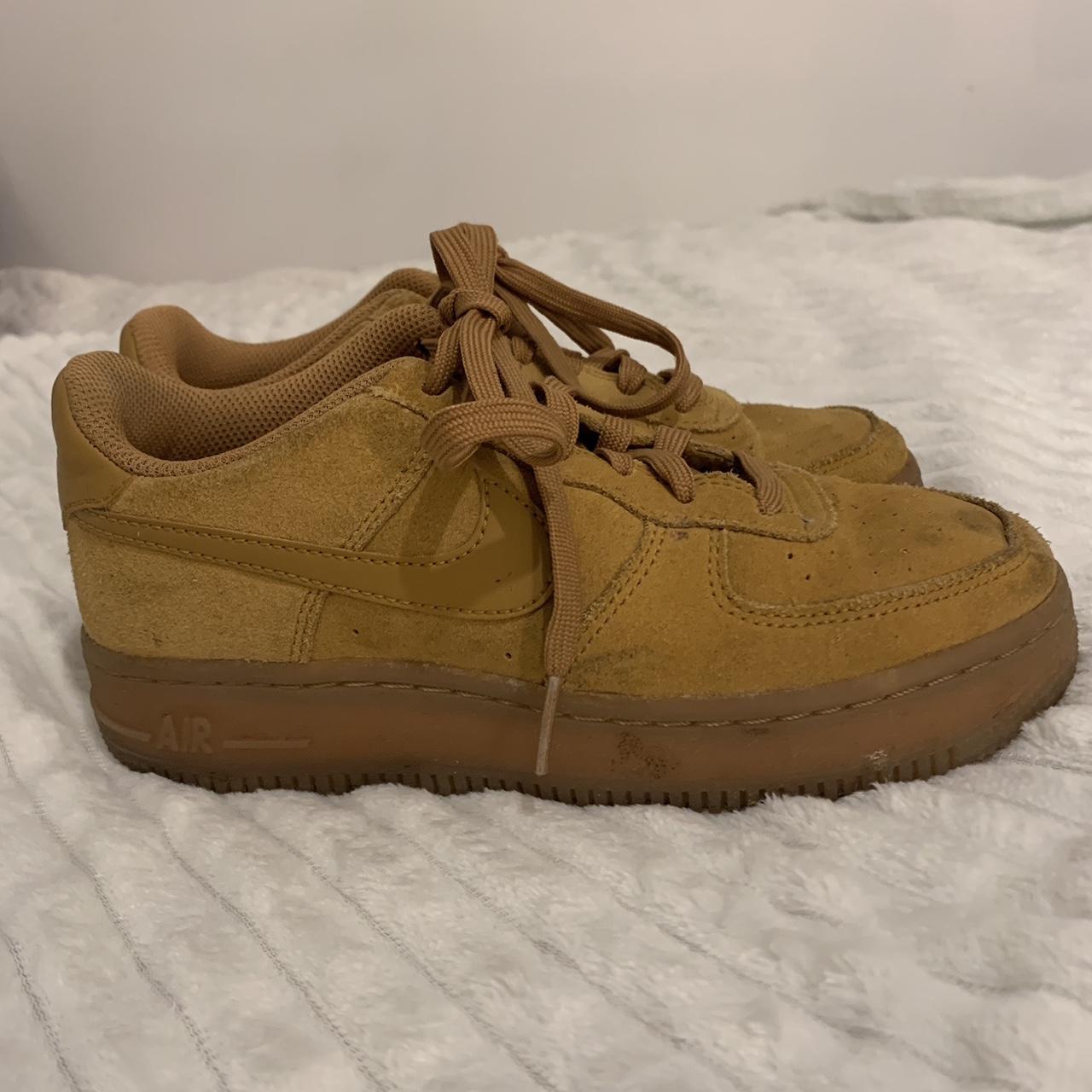 tan suede air force ones