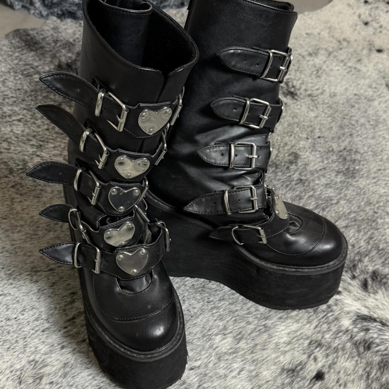 Demonia Women's Platform Boots - Black - US 9.5 –… - image 2