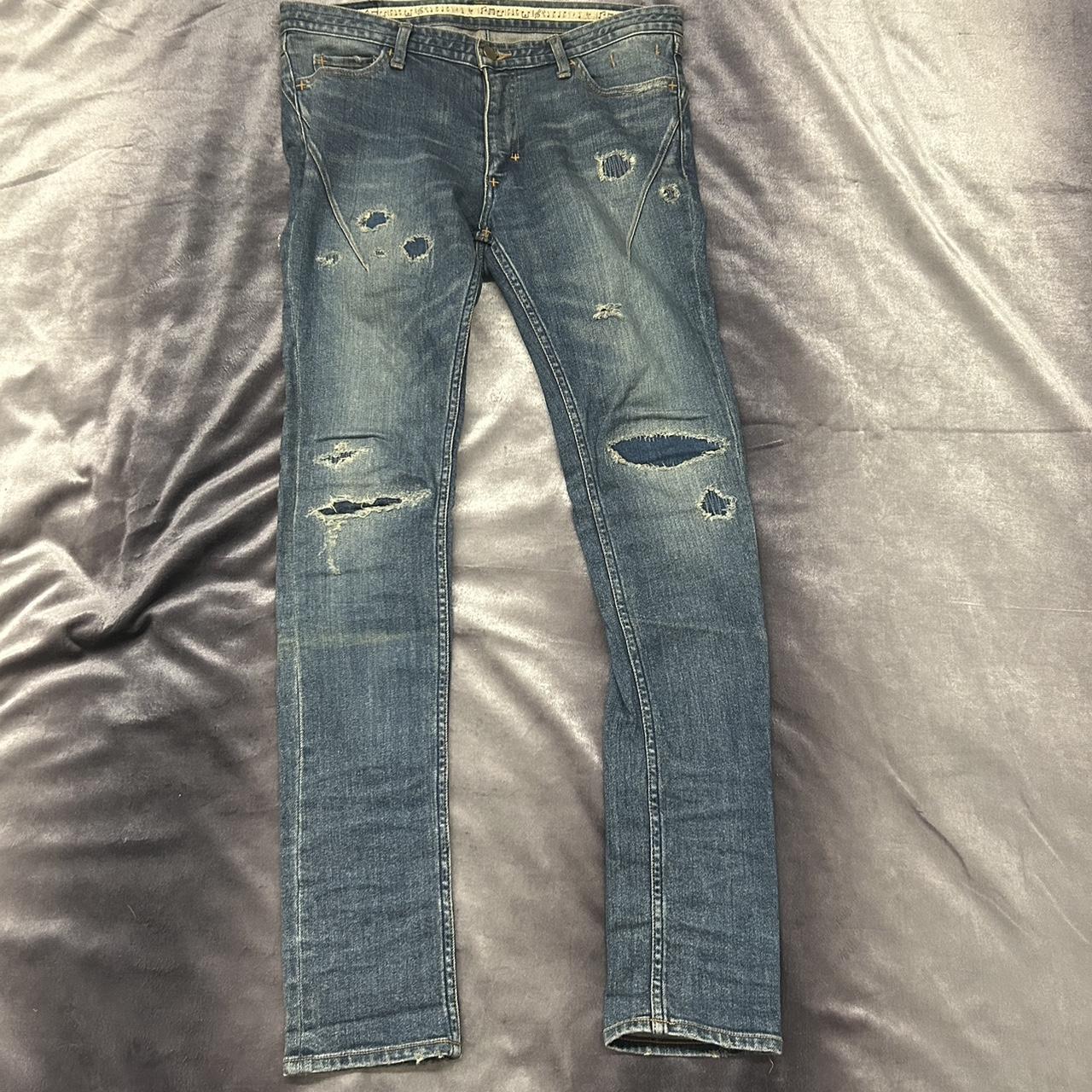Number Nine distressed jeans 32 skinny fit... Depop