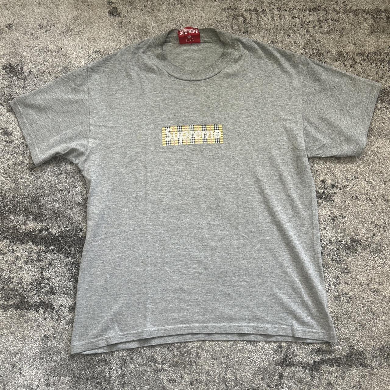 Supreme “BURBERRY” 1997 box logo tee Size M In... - Depop