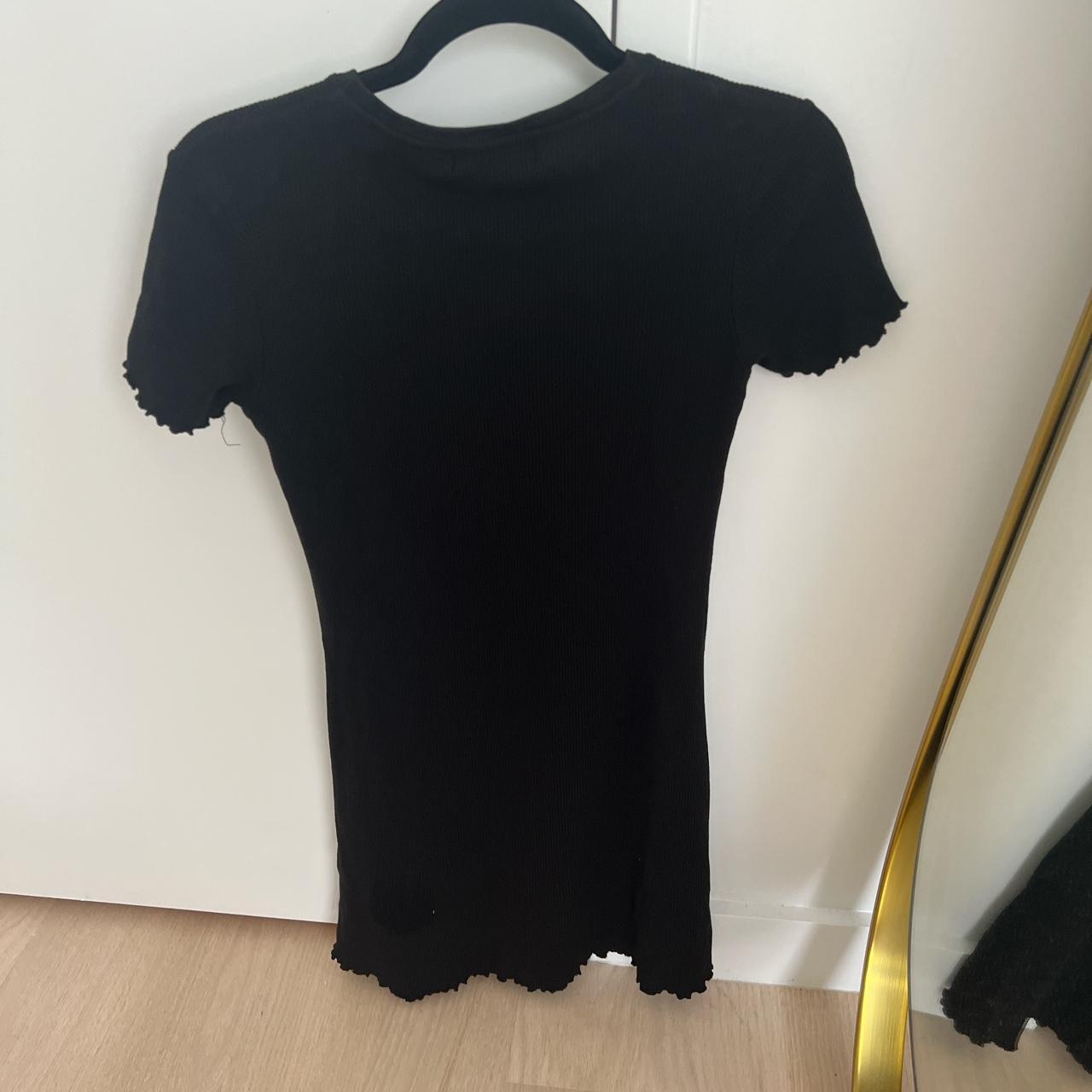 Pull & Bear black cable knit mini dress - Depop