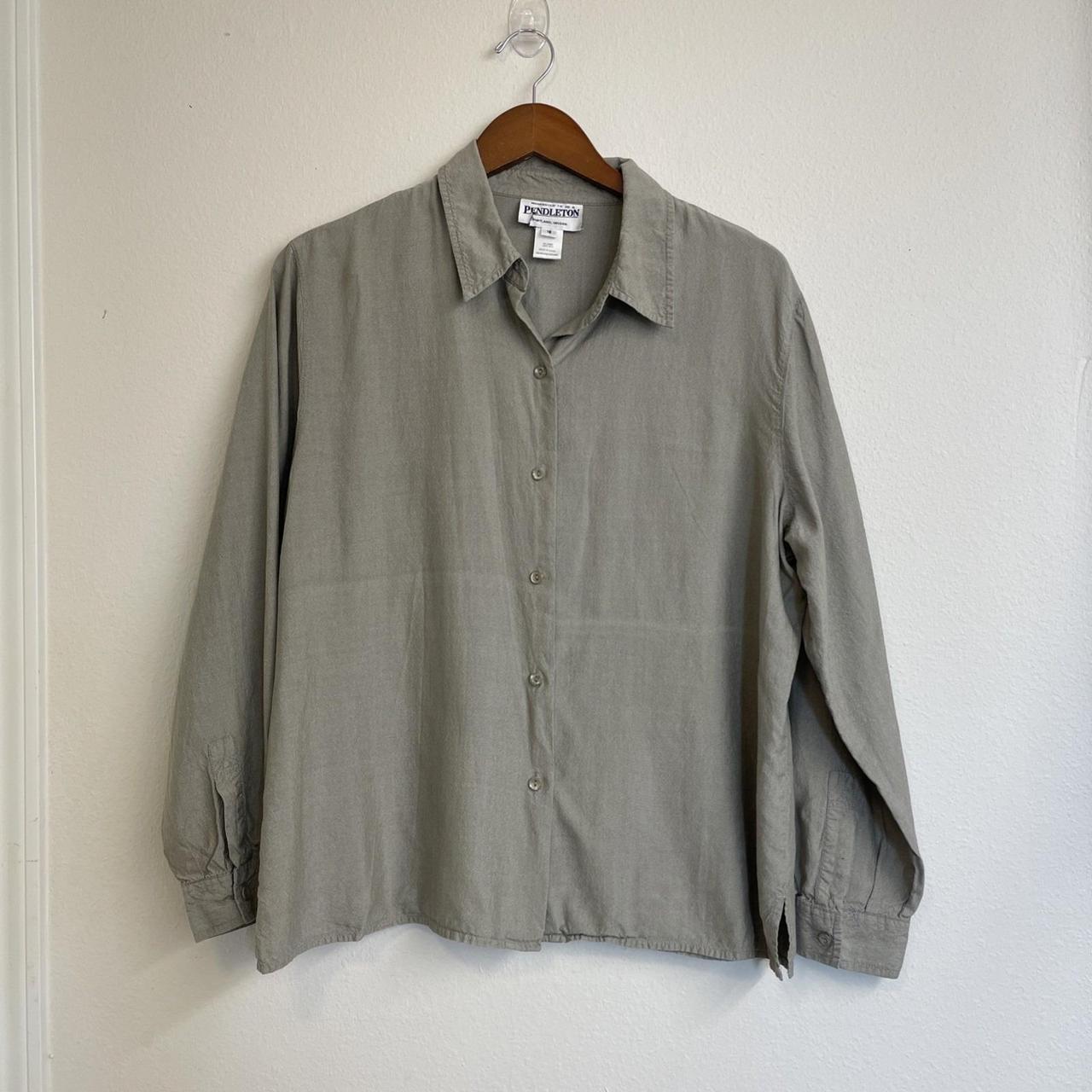 Pendleton Women's Blouse - Grey - 12 – Pendleton … - image 1