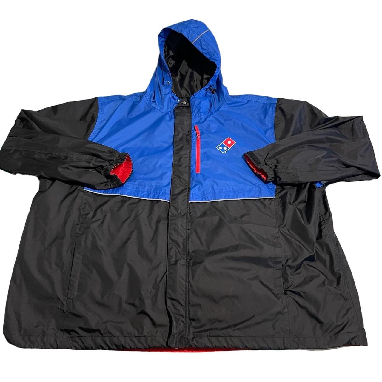 Domino's cheap rain jacket