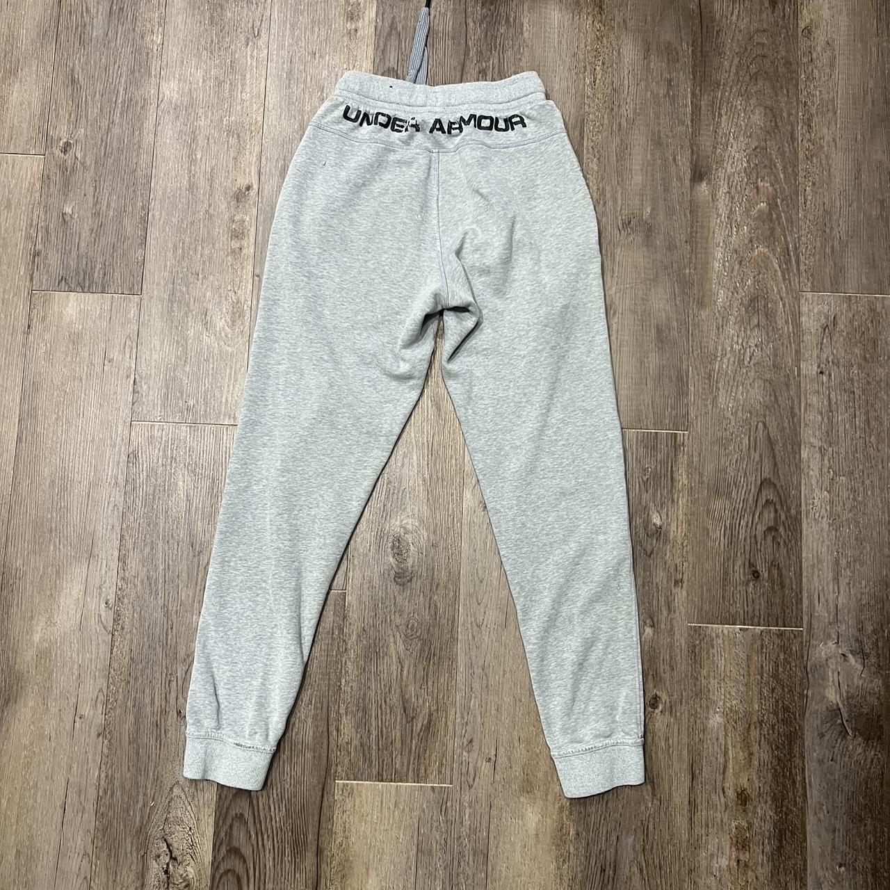 Grey Under Armour Jogger Sweats Size Small... - Depop