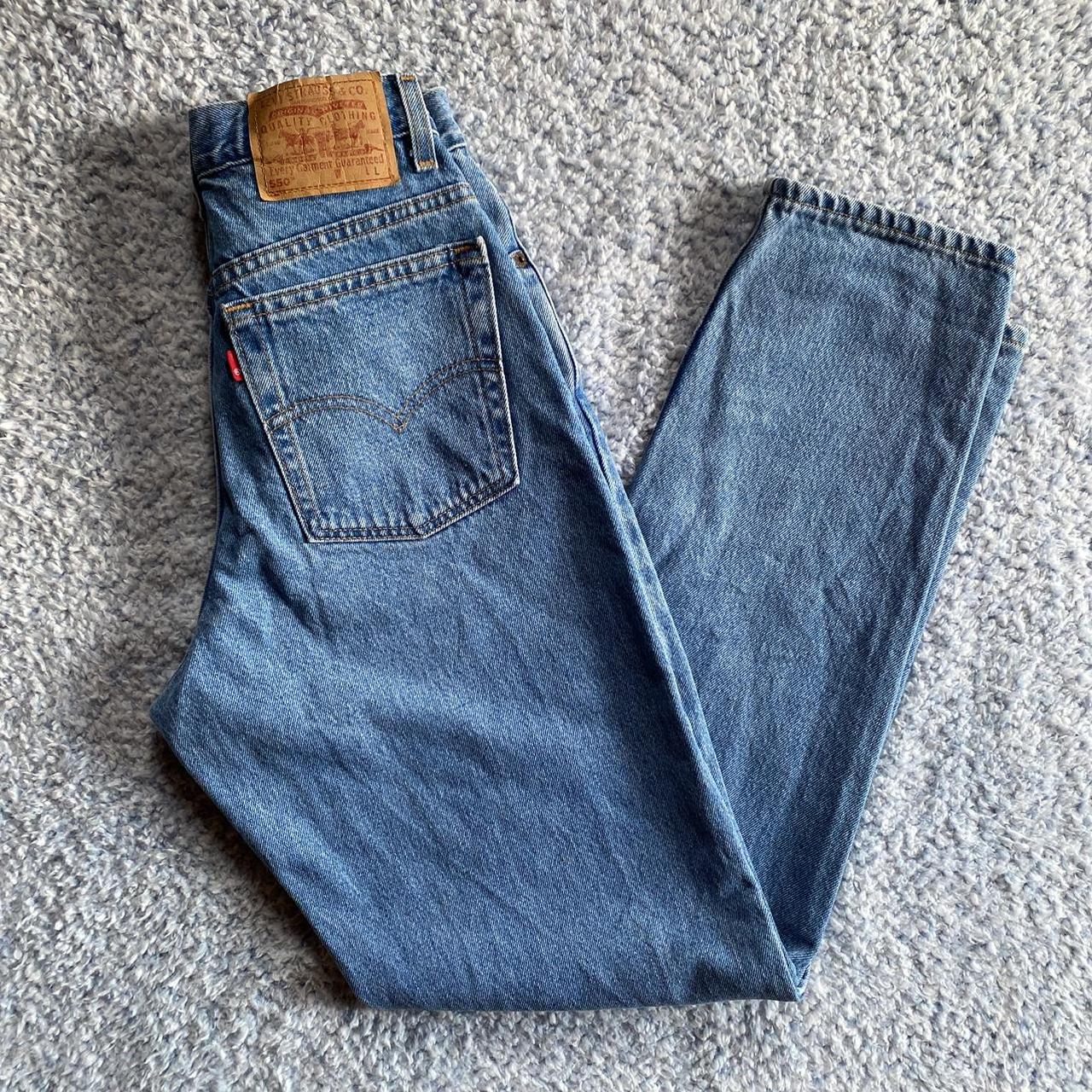 levis 550 relaxed fit tapered leg fits like a size... - Depop