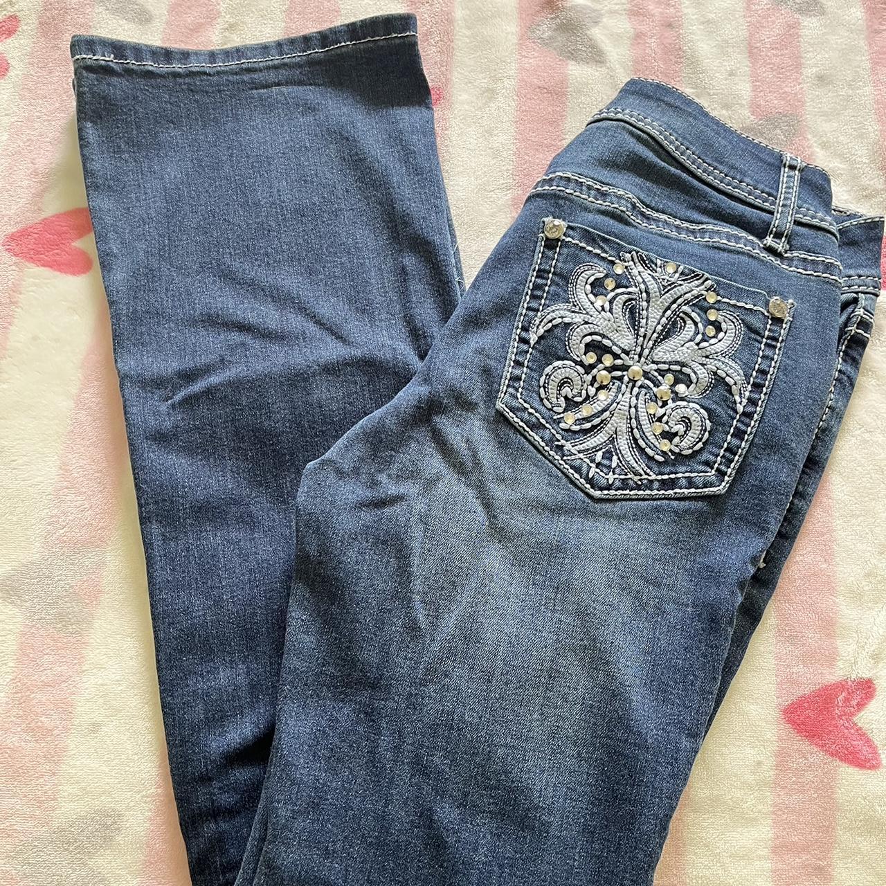 Bootcut Jeans 💫 - ‼️ a few rhinestones missing ‼️ -... - Depop