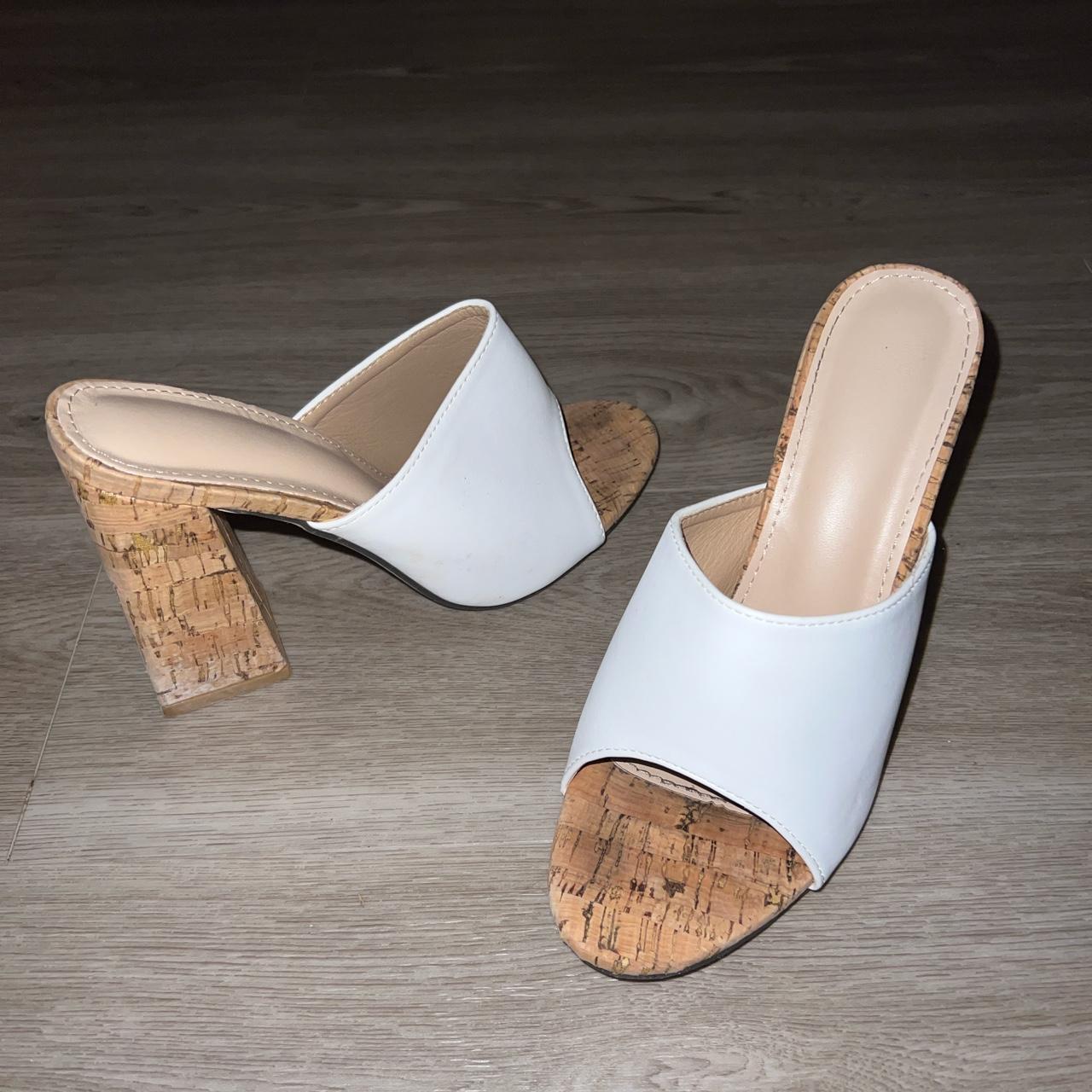 wedges cork heel