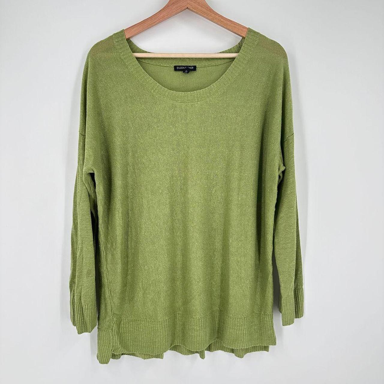 Eileen fisher green sweater hotsell