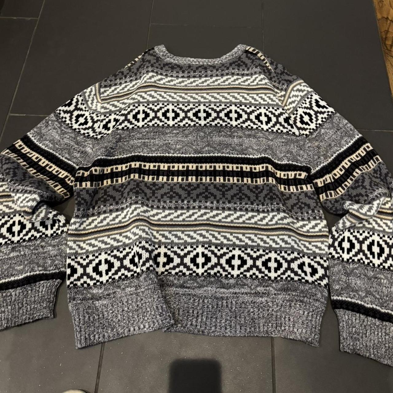 Coogi Men's Sweater - Multi/Grey - M – vintage co… - image 2