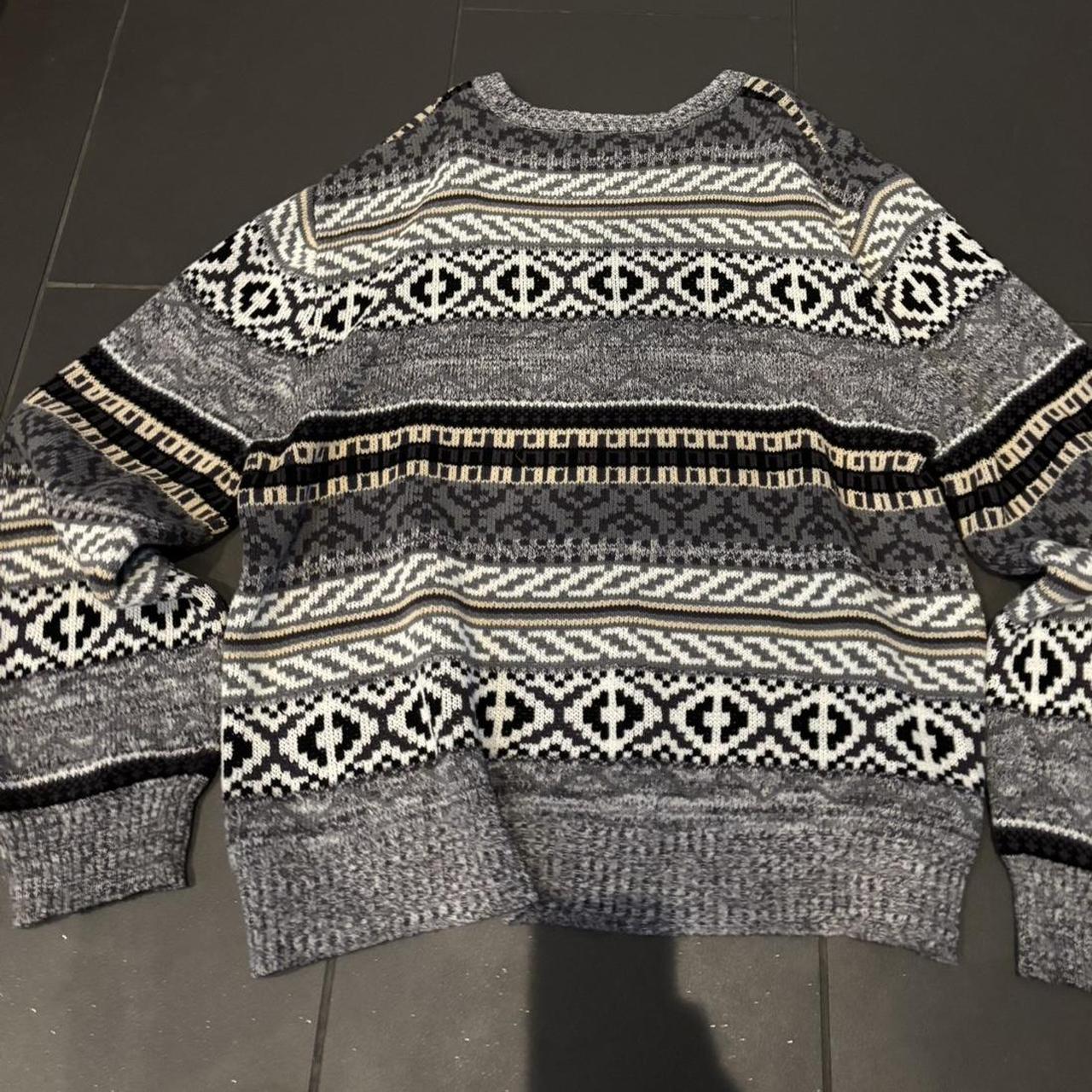 Coogi Men's Sweater - Multi/Grey - M – vintage co… - image 3