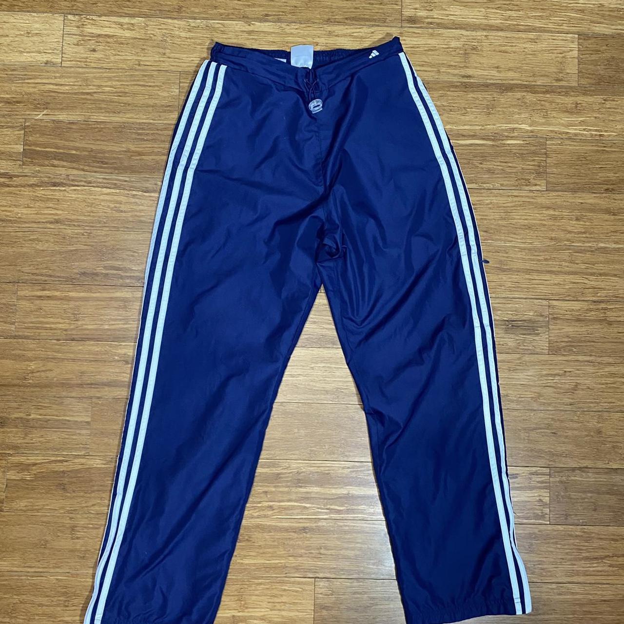 Vintage adidas windbreaker pants Good condition no... - Depop