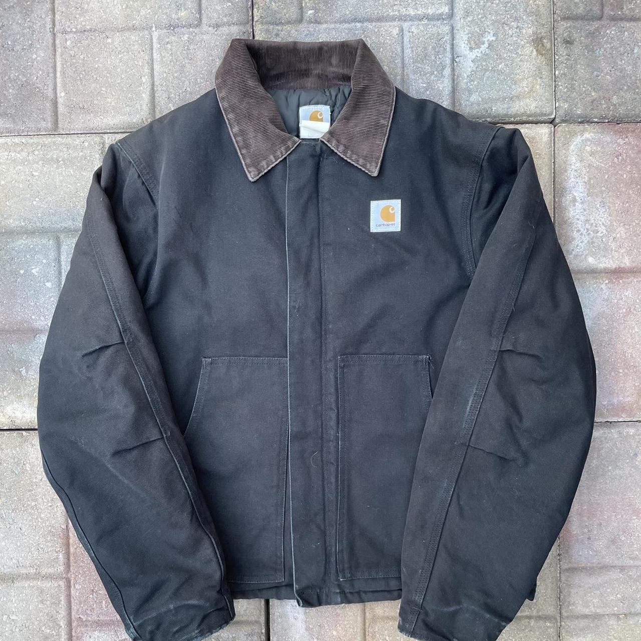 Vintage Quilted carharrt Detroit jacket Tag is... - Depop