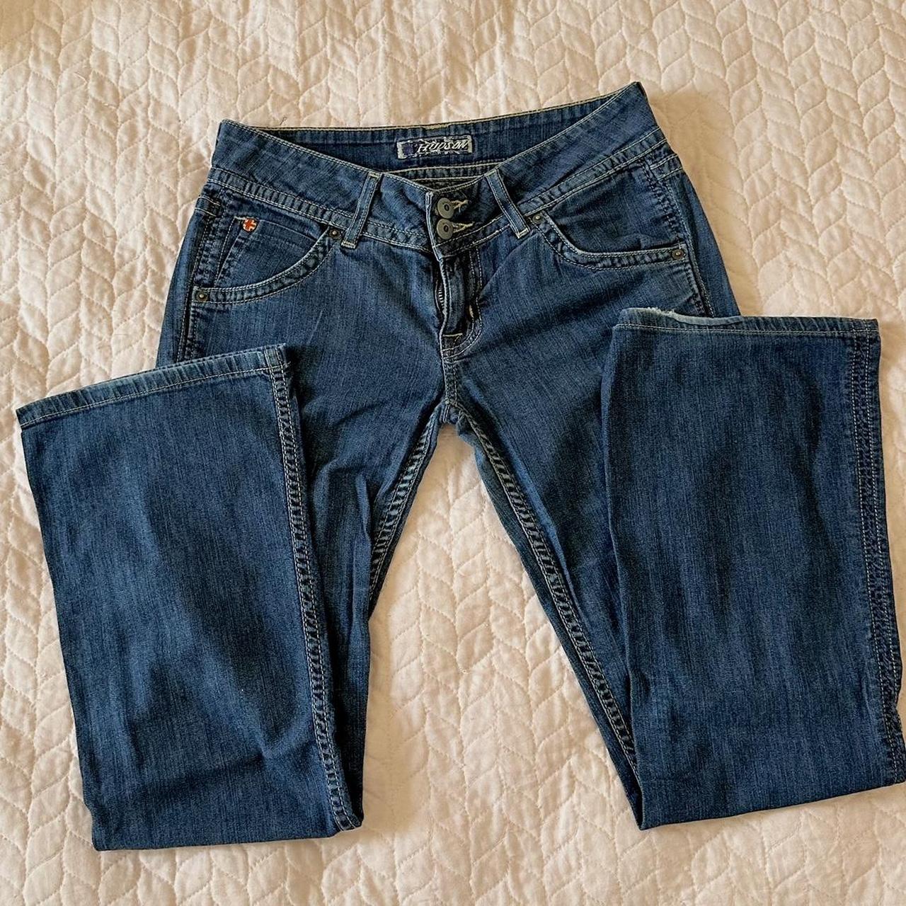 hudson lowrise bootcut jeans, my fav jeans ever!!... - Depop