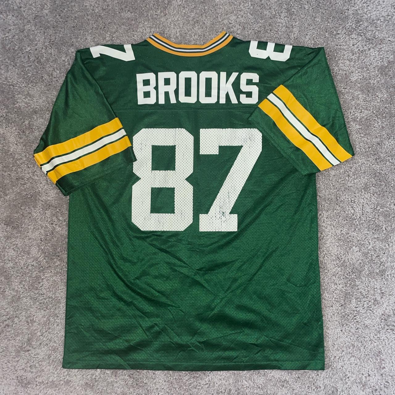 1992-96 GREEN BAY PACKERS BROOKS #87 STARTER JERSEY (HOME) XL - Classic  American Sports