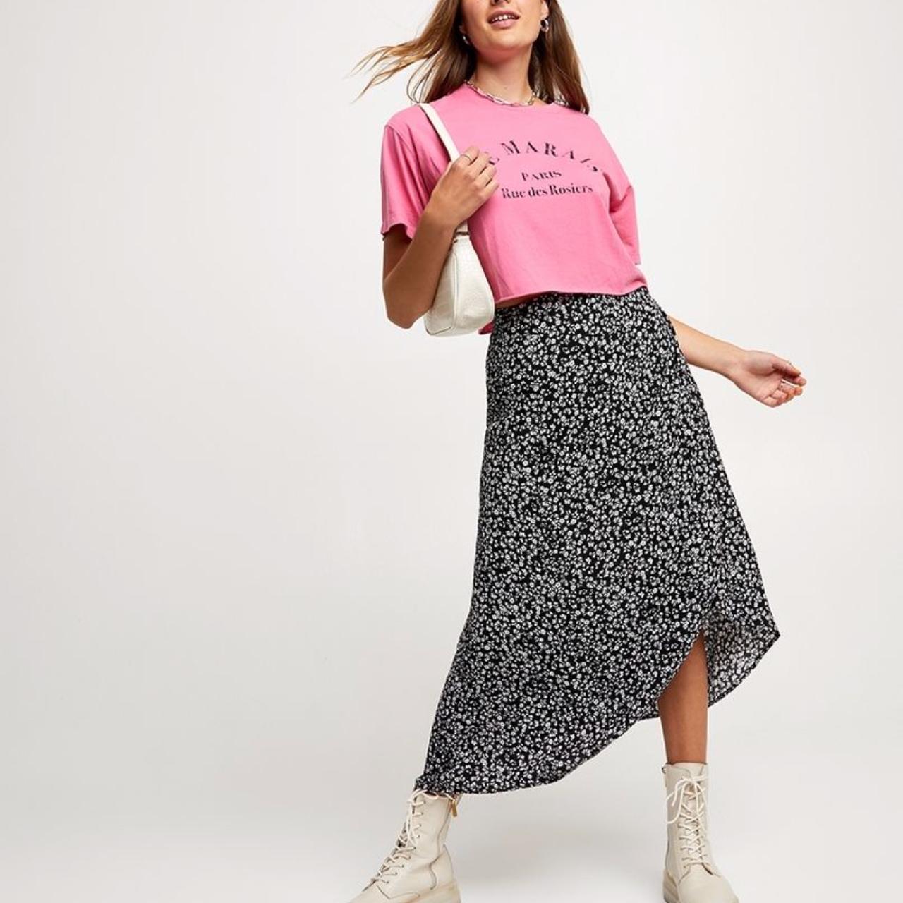 Sportsgirl Wrap Midi Skirt (photos sourced from... Depop