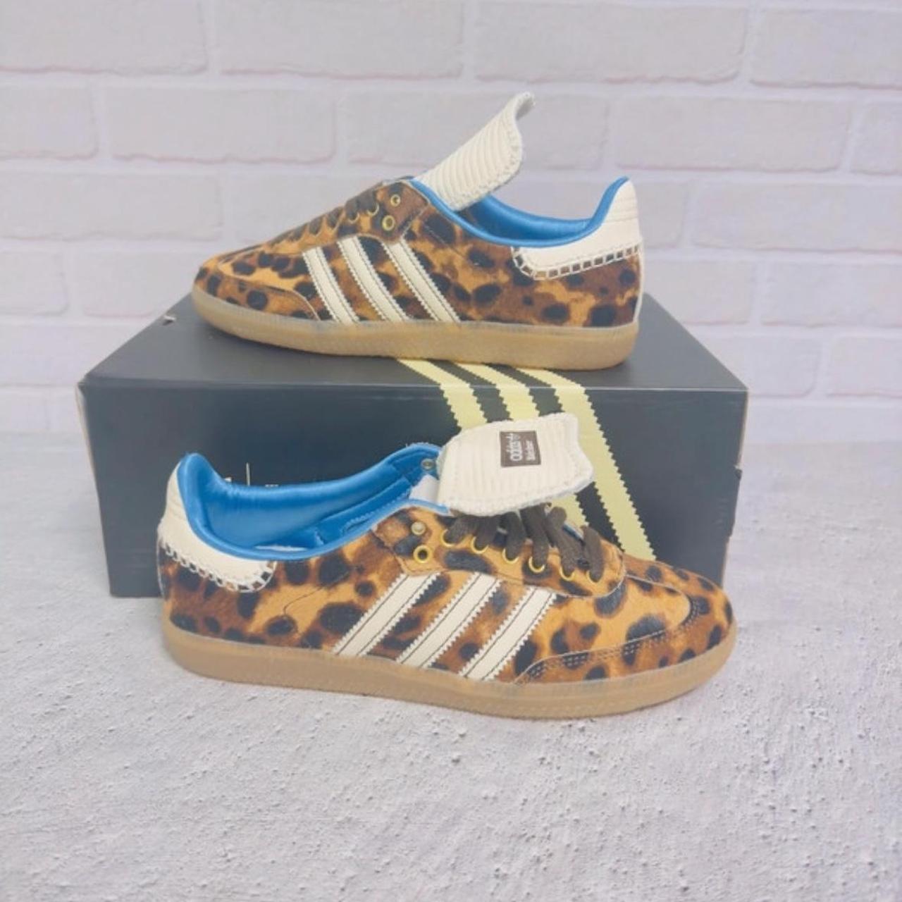 Adidas wales bonner leopard print sambas unsure on... - Depop